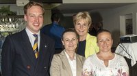 Ulrike Klauninger (zweite von Links) mit Präsident Venzel Czernin und den Koleginnen Sabine Wall und Brigitte Müller.  Foto: Gerhard Maly
